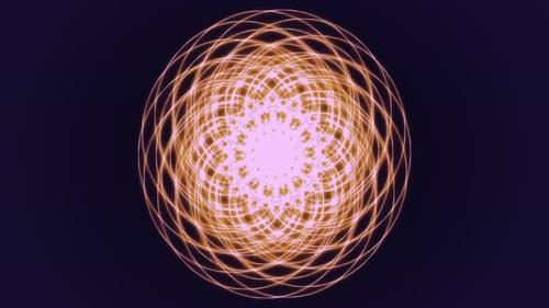 L'orbe orange brillant vibre vivement