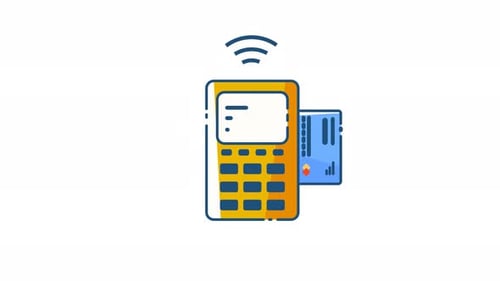Payment Card Animated terminal.
