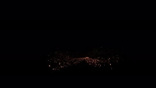 Elegant Golden Particle Reveal Transition