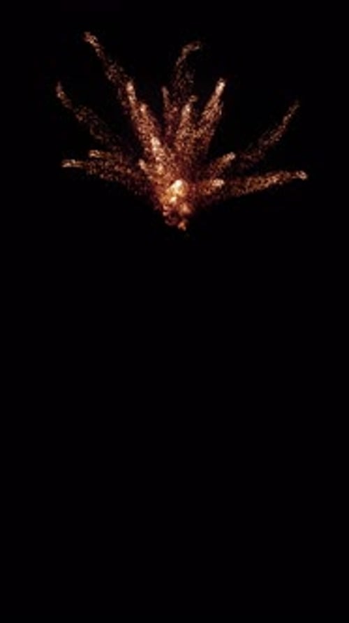 Animated Fire Spark Burst Effect