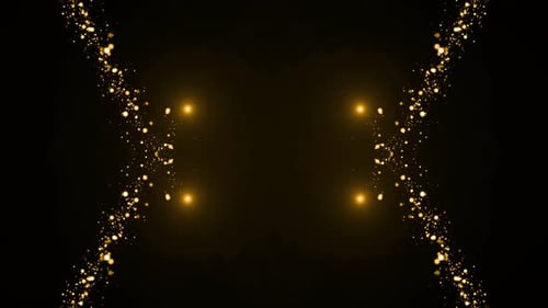 Fond scintillant de particules d'or