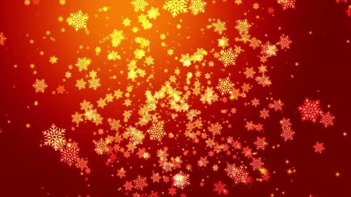 Fond de flocons de neige Red Loop V3