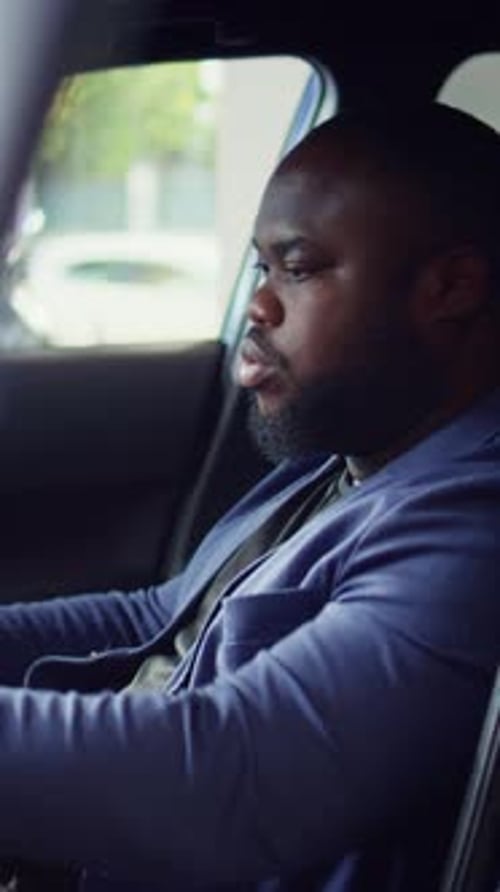 Vertical Video Customer Inspecting Vehicle Interior During Test Drive