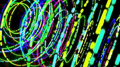 Círculo dinâmico de anel luminoso de LED capaz de fazer um loop sem costura