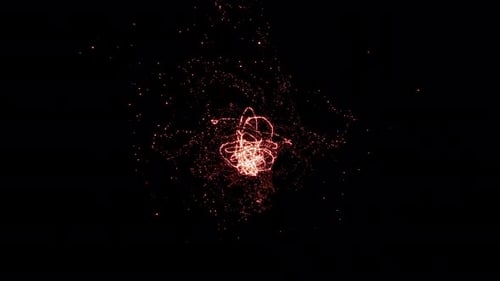 Glowing Particles Energy Logo Reveal Animation