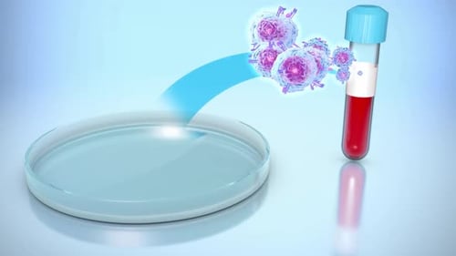 3D Medical Animation: Cells Transfer to Petri Dish