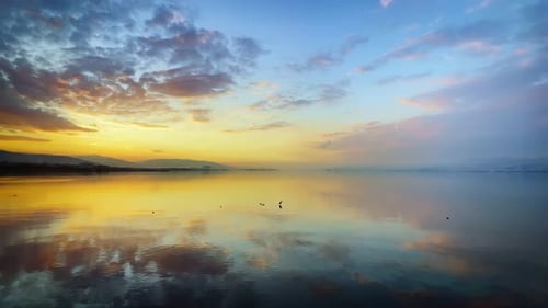 The Sea Water In Sunset Light 1