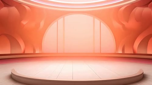 Modern Abstract 3D Studio Stage Background Animation