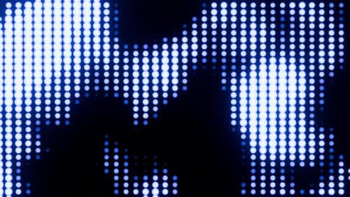 Hintergrundanimation mit blauen Neonkugeln Vj Loop