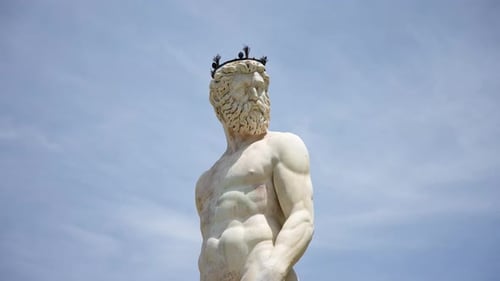 Neptunstatue auf der Piazza della Signoria, Florenz, Italien