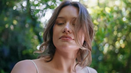 Woman Portrait in Nature Setting