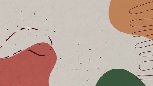 Doodle Pattern Abstract Colored Shapes Animated Background