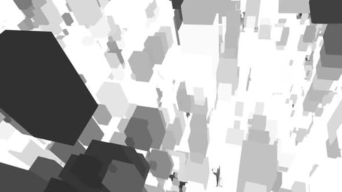 Dynamic Abstract Geometric Cubes Loop Background