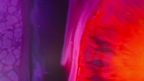 Abstract Colors Mixing in Liquid Motion
