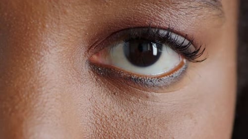 Macro Close-up of a Woman's Eye