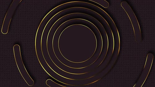 Luxury Rotating Lines and Circles Loop Background