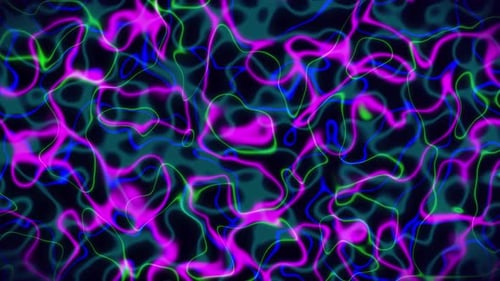 Vibrant Abstract Neon Wavy Lines Moving Loop Background