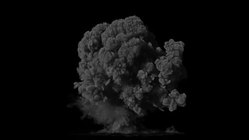 Explosion massive à long terme, fond transparent