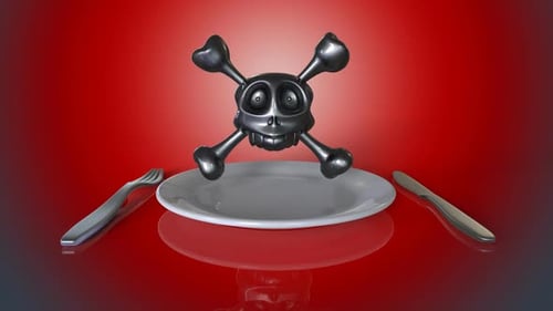 Plaque et poison - Animation abstraite 3D