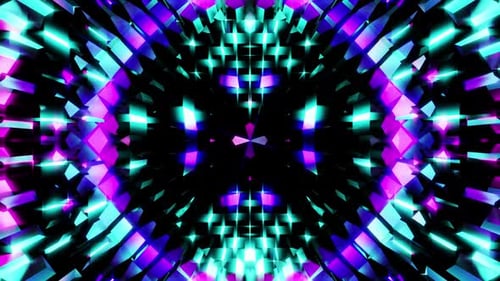 New Cyan And Purple Rotated Glare Equalizer Vj Loop For Music Party Background