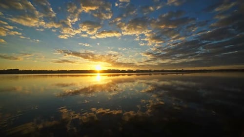 Sky Background and Water Reflection