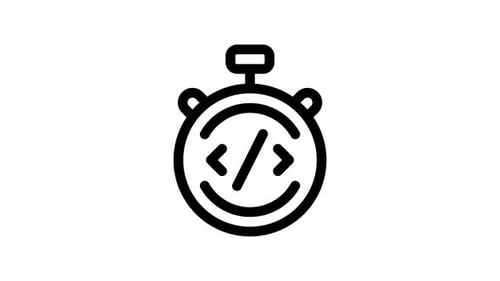 coding line icon animation