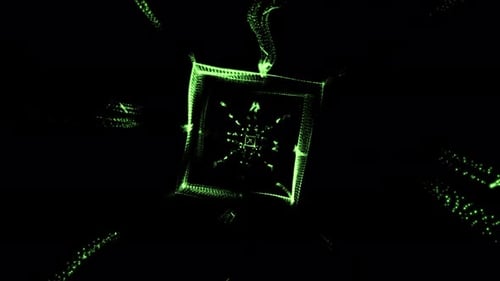 Futuristic Digital Tunnel