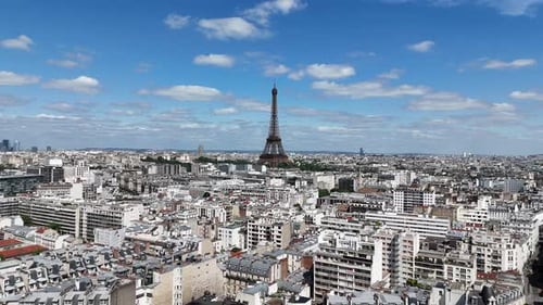 Paris Skyline At Paris In France Island France.