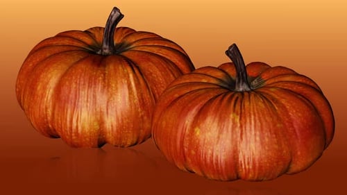 3D-Loop mit großen Kürbissen