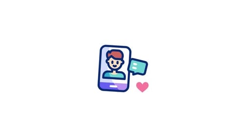 Animiertes Contentcreator-Symbol