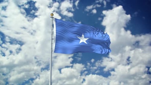Somalia Realistic Waving 4k