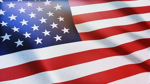 American Flag Waving Gently Patriotism and Celebration