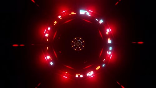 Visual images of musical rhythms VJ loop tunnel colorful 3D render. Visualization for disco, night