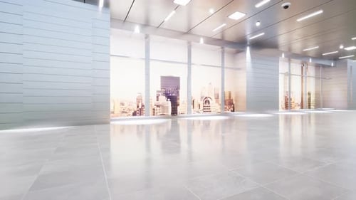 Fondo Corporativa con fondo de paisaje urbano. Renderización 3D