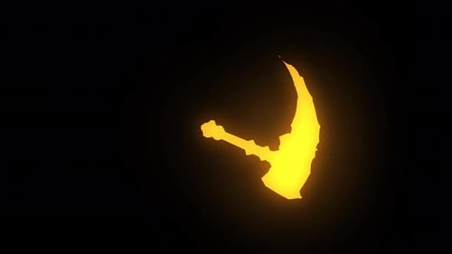 Fluid Yellow Burst Reveal Transition Animation
