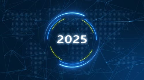 2025 Text Effect Technology Background