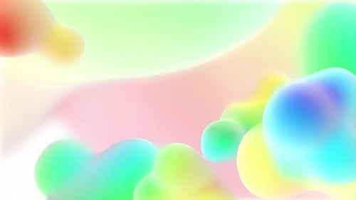 Colorful Metaballs Background Loop Background