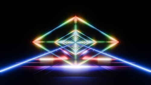 Renderização 3D vj loop, fundo futurista sem fim