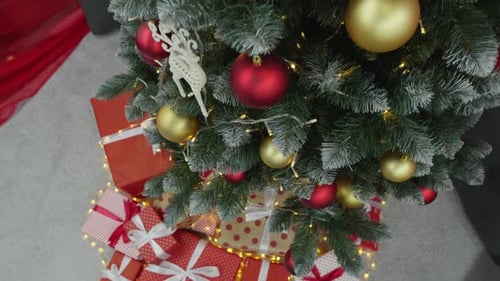 The Christmas Mood Adds Warmth and Fabulousness to Any Interior Videos of a Christmas Tree and Gifts