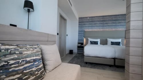 Stylish Hotel Room Interior with Modern Design