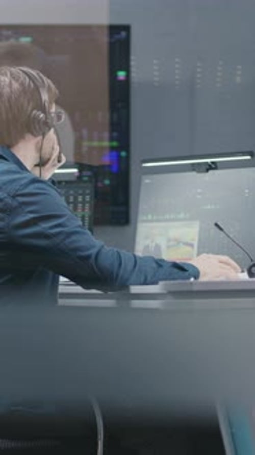 Diverse Stock Traders Work in Broker Agency Office