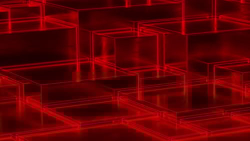 Dark Red Neon Stairs Loop