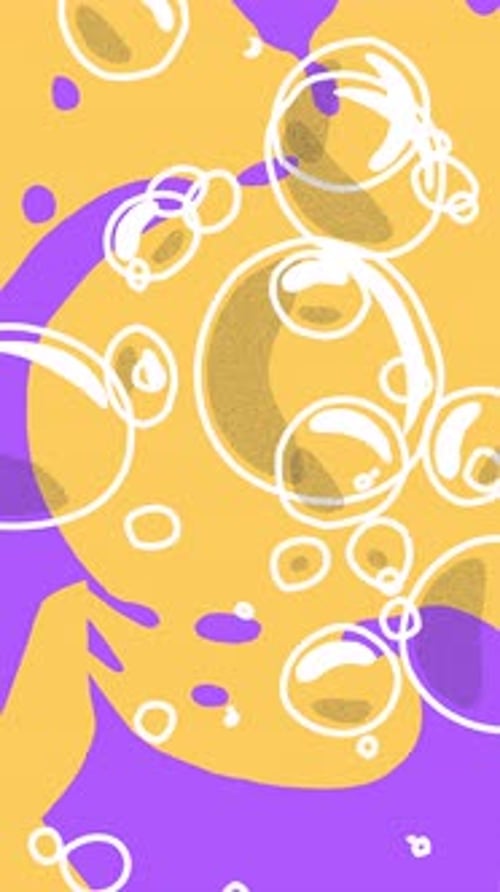 Pacote de transição vertical Cartoon Liquid Blob - Animação desenhada à mão