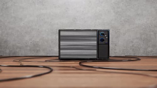 Vintage Television Static Glitch Reveal