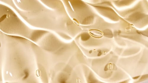 Rippling Beige Cosmetic Gel Close-Up