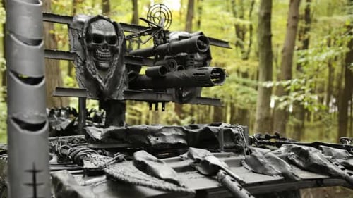 Military Vehicle Chains Feature Modified Car