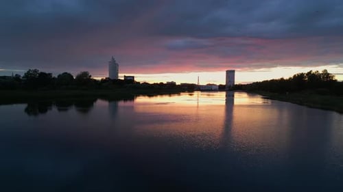 Luftbild eines Sees in Estland 8