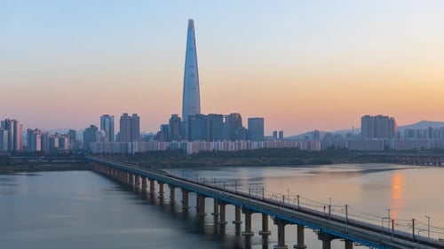 Seoul City Skyline, South Korea.