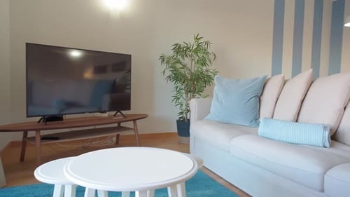 Clean Interior of Living Room with Modern Design