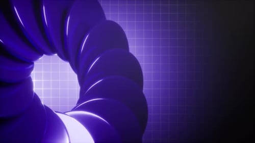 Abstract Purple Geometric Spiral Motion Background